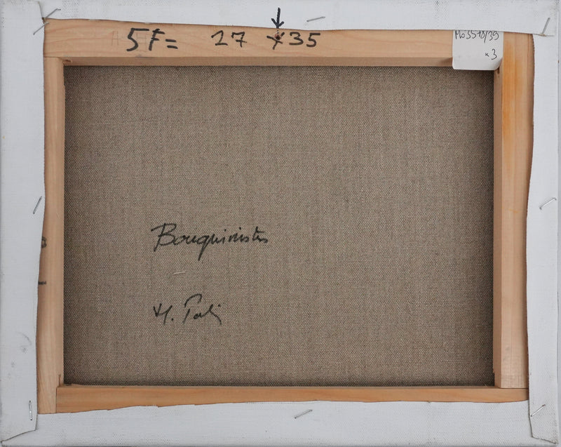 Michel PABOIS : Paris, Les bords de Seine vue sur Notre Dame, Huile sur toile originale signée