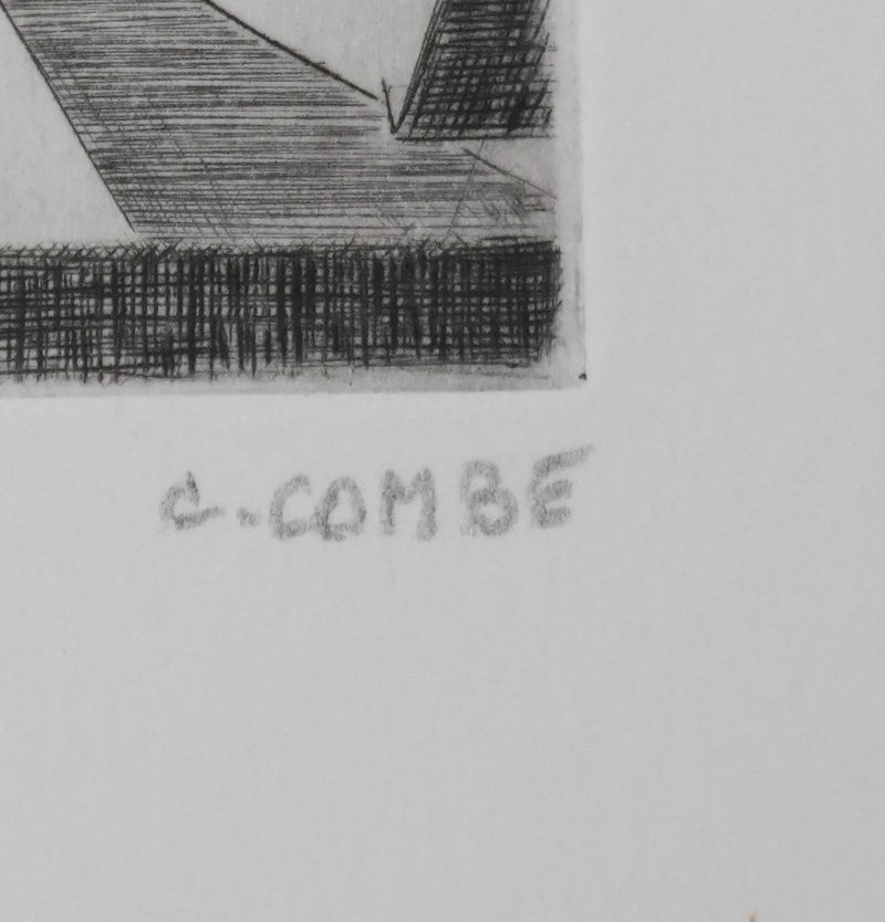 Camille COMBE : Lumière et musique, Gravure originale signée
