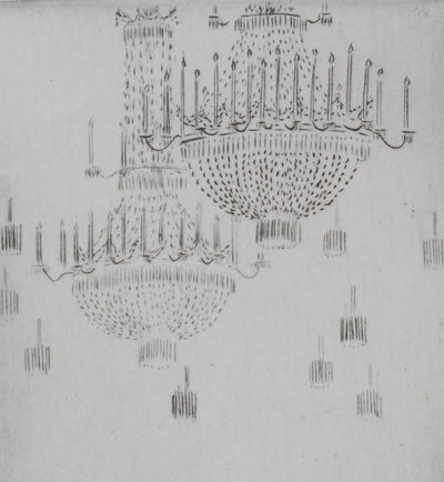 Camille COMBE : Lumière et musique, Gravure originale signée