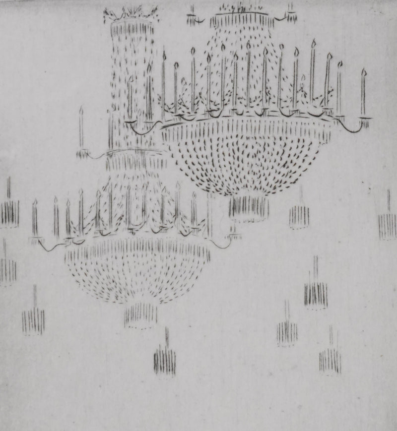 Camille COMBE : Lumière et musique, Gravure originale signée