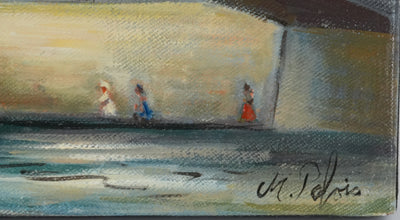 Michel PABOIS : Paris, Vue sur la Conciergerie depuis les quais, Huile sur toile originale signée