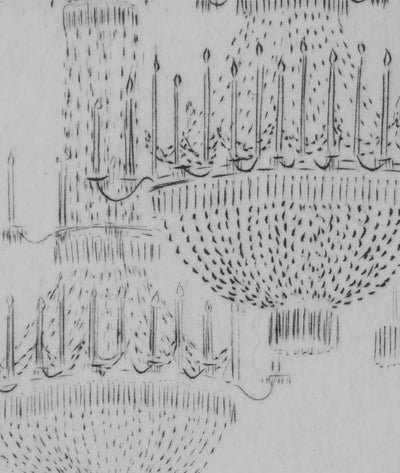 Camille COMBE : Lumière et musique, Gravure originale signée