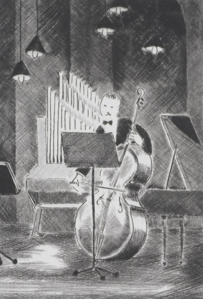 Camille COMBE : Adagio, Gravure originale signée