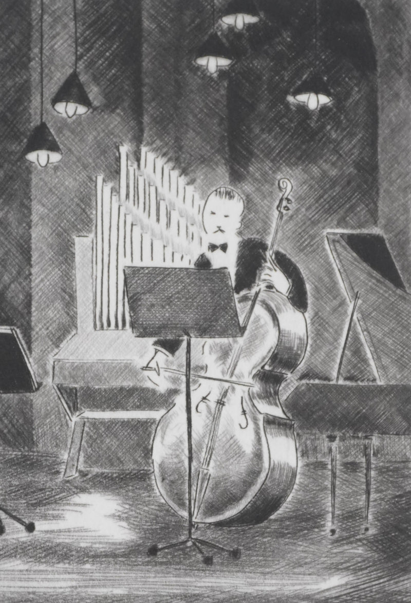Camille COMBE : Adagio, Gravure originale signée
