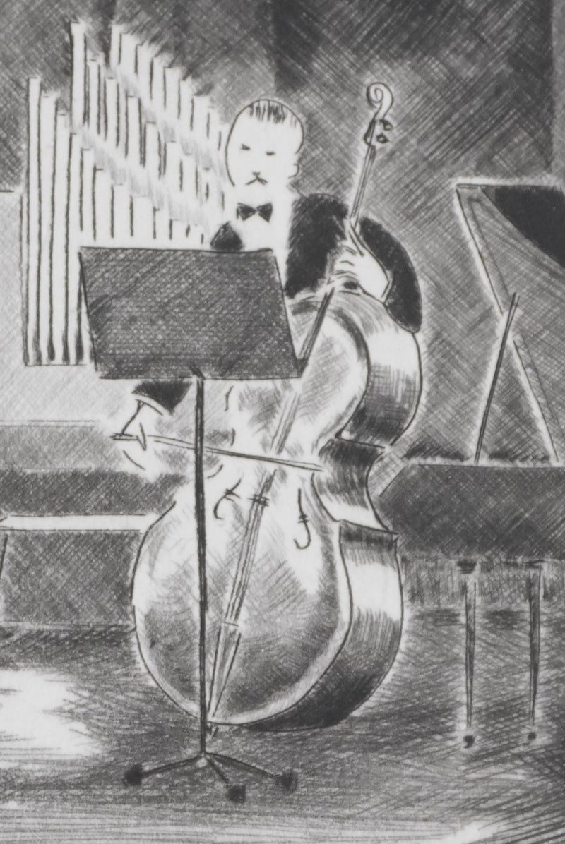Camille COMBE : Adagio, Gravure originale signée