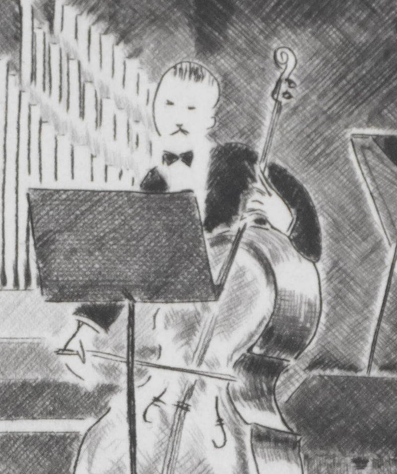 Camille COMBE : Adagio, Gravure originale signée