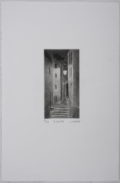Camille COMBE : Clarté, Gravure originale signée