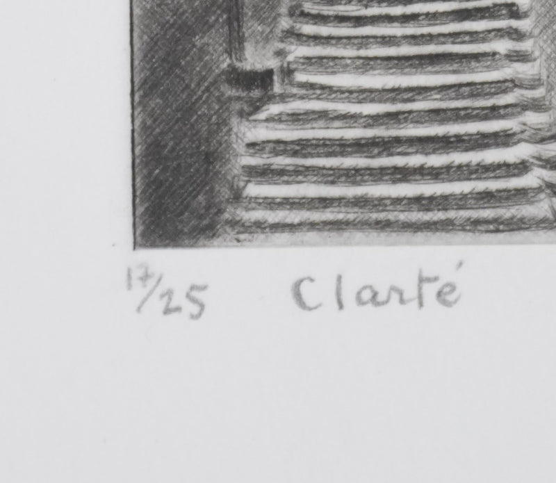 Camille COMBE : Clarté, Gravure originale signée