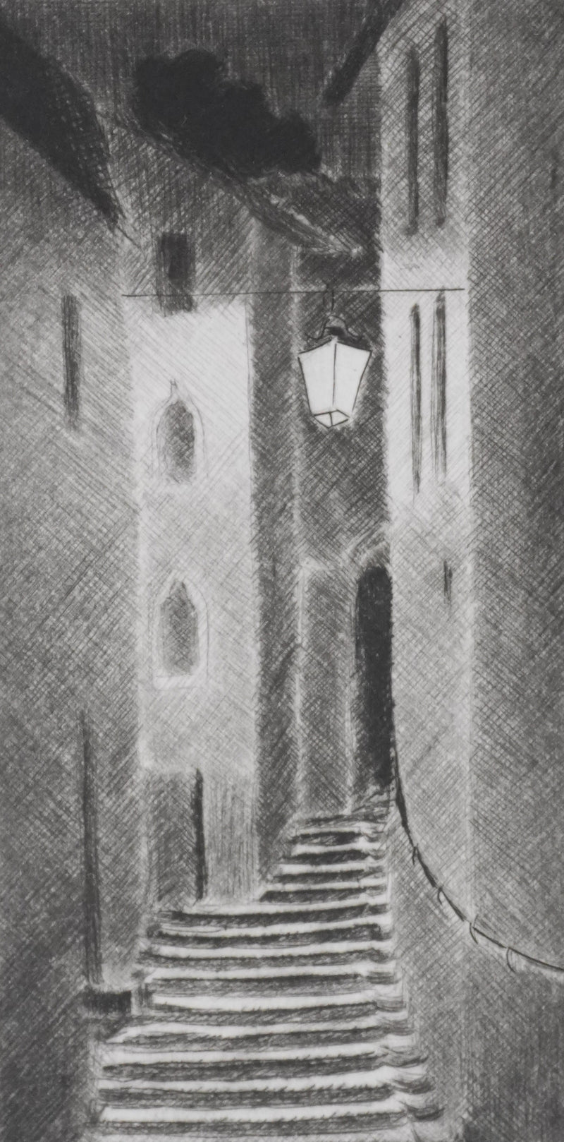 Camille COMBE : Clarté, Gravure originale signée