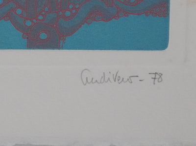 Antonio ANDIVERO : La cathédrale, Gravure originale signée