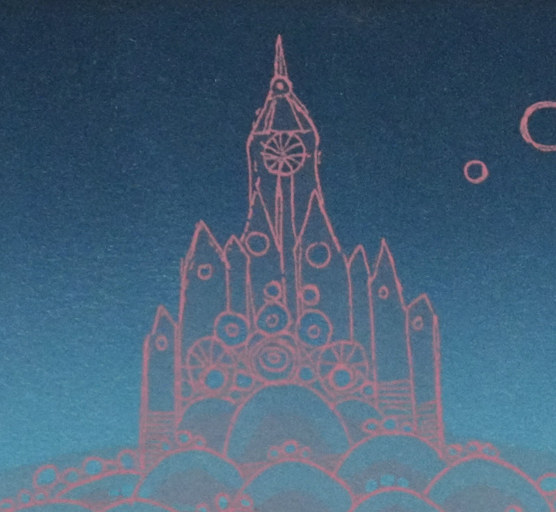 Antonio ANDIVERO : La cathédrale, Gravure originale signée