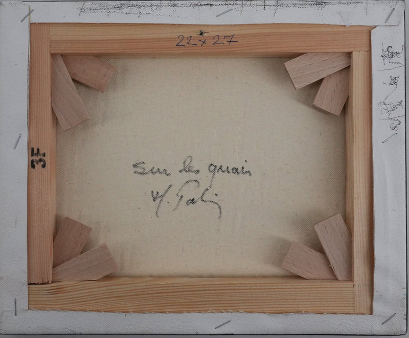 Michel PABOIS : Paris, Vue sur la Tour Eiffel et Notre Dame, Huile sur toile originale signée