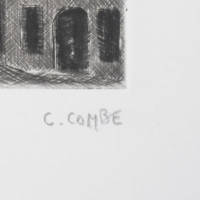 Camille COMBE : Le point du jour, Gravure originale signée