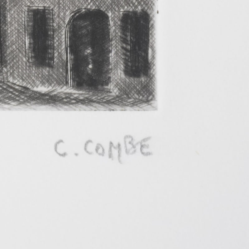 Camille COMBE : Le point du jour, Gravure originale signée