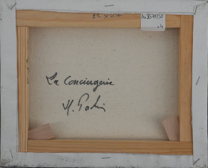 Michel PABOIS : Paris, Le passage du bateau devant la Conciergerie, Huile sur toile originale signée