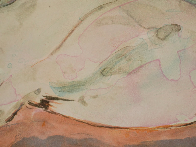 Alain BONNEFOIT : Nu féminin détendu, Lithographie originale signée