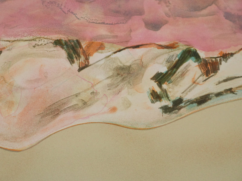 Alain BONNEFOIT : Nu féminin détendu, Lithographie originale signée