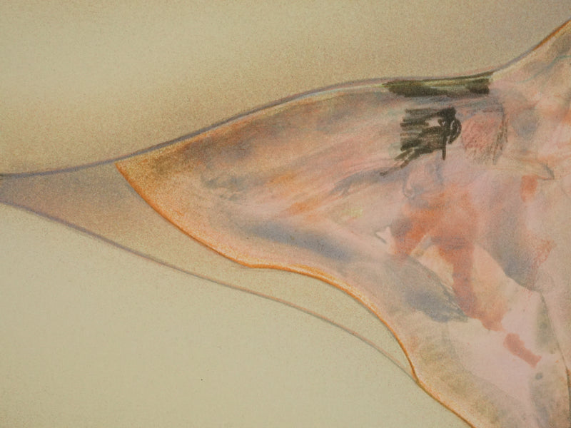 Alain BONNEFOIT : Nu féminin détendu, Lithographie originale signée