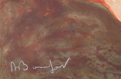 Alain BONNEFOIT : Nu au cygne, Lithographie originale signée