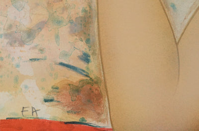 Alain BONNEFOIT : L'attente du modèle, Lithographie originale signée