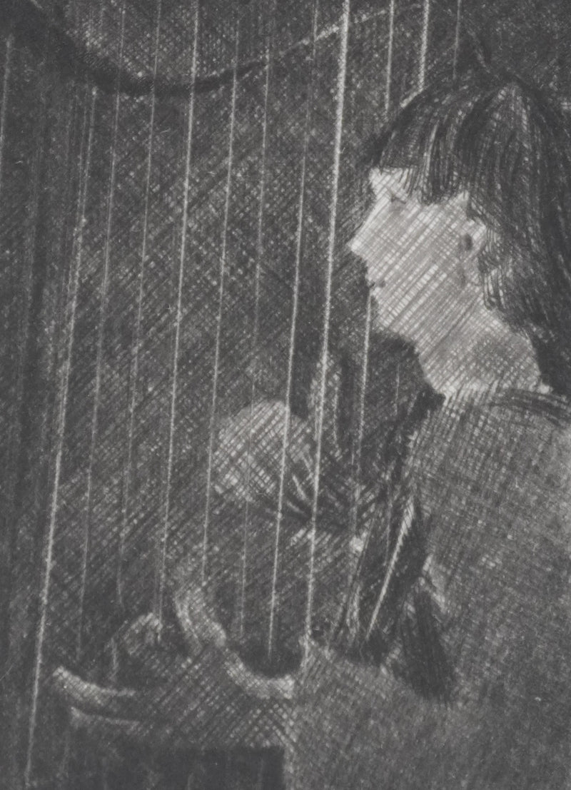 Camille COMBE : Hors du temps, Gravure originale signée
