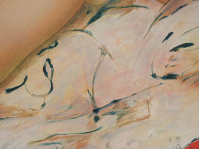 Alain BONNEFOIT : L'attente du modèle, Lithographie originale signée