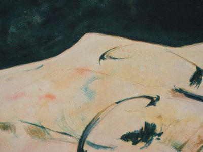 Alain BONNEFOIT : L'attente du modèle, Lithographie originale signée