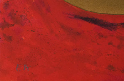 Alain BONNEFOIT : Nu au drap rouge, Lithographie originale signée