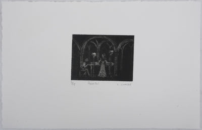 Camille COMBE : Récital, Gravure originale signée