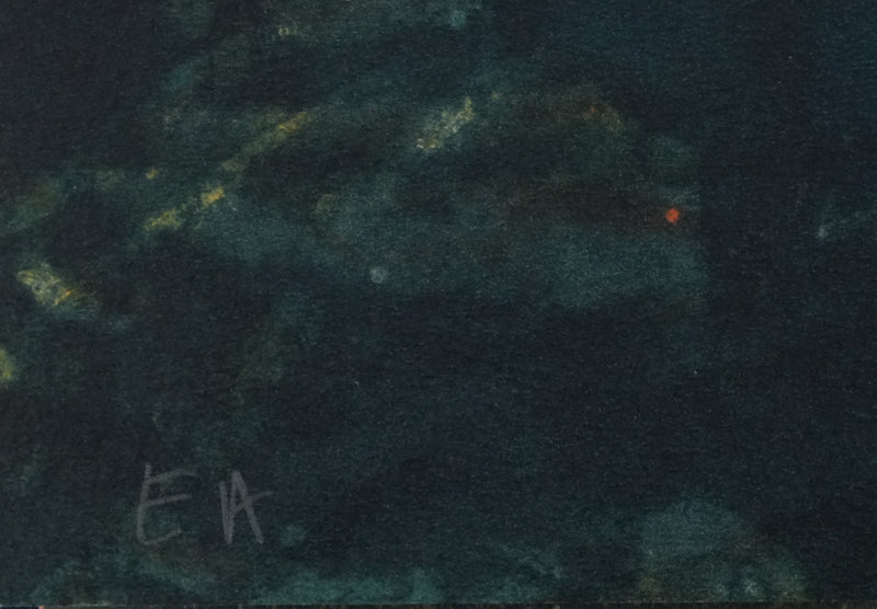 Alain BONNEFOIT : Nu au médaillon, Lithographie originale signée