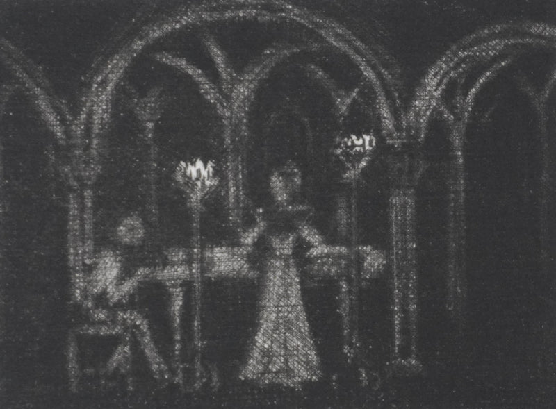 Camille COMBE : Récital, Gravure originale signée