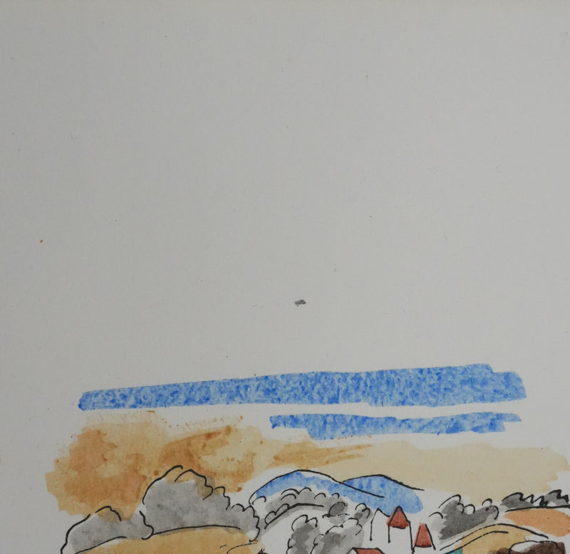 Adolphe FEDER : A cheval, Lithographie originale signée