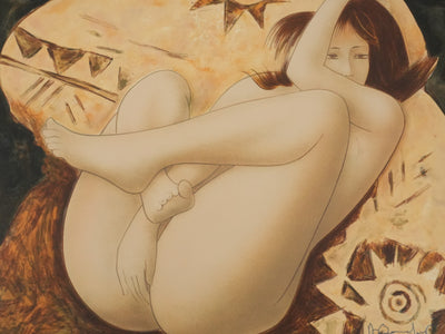 Alain BONNEFOIT : Intimité féminine, Lithographie originale signée