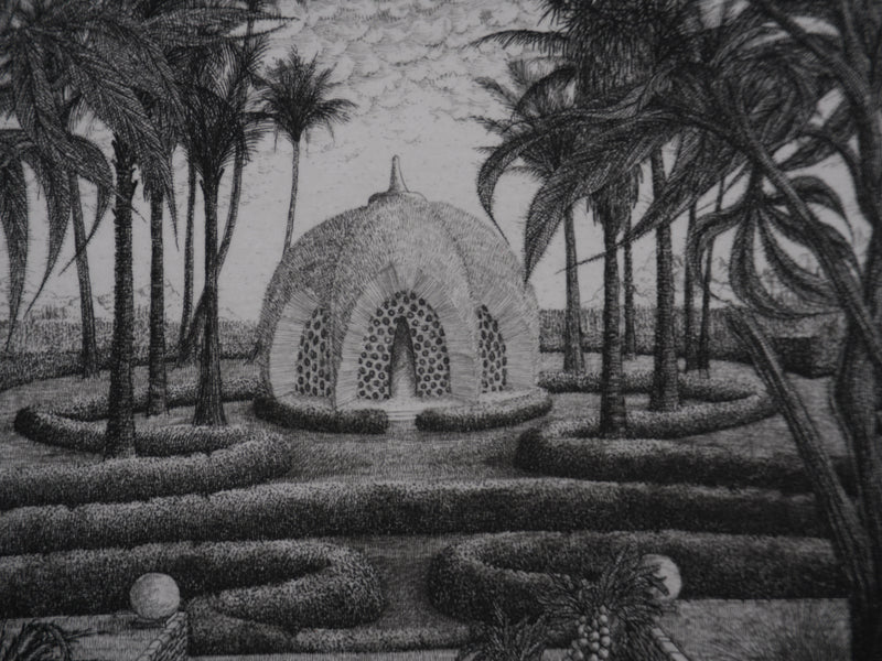 François HOUTIN : Le toucher, Gravure originale signée