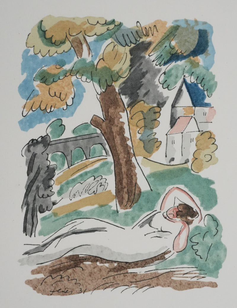 Adolphe FEDER : Sieste sous l&