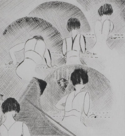 Camille COMBE : Presto et Sarabande, Gravure originale signée