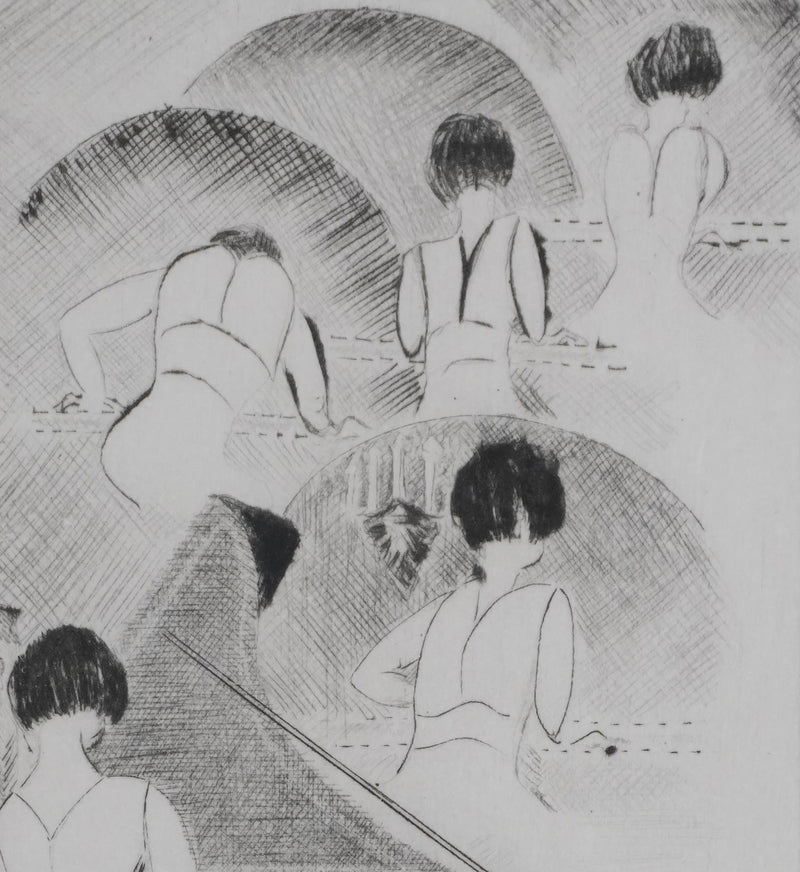 Camille COMBE : Presto et Sarabande, Gravure originale signée