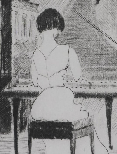 Camille COMBE : Presto et Sarabande, Gravure originale signée
