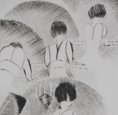 Camille COMBE : Presto et Sarabande, Gravure originale signée