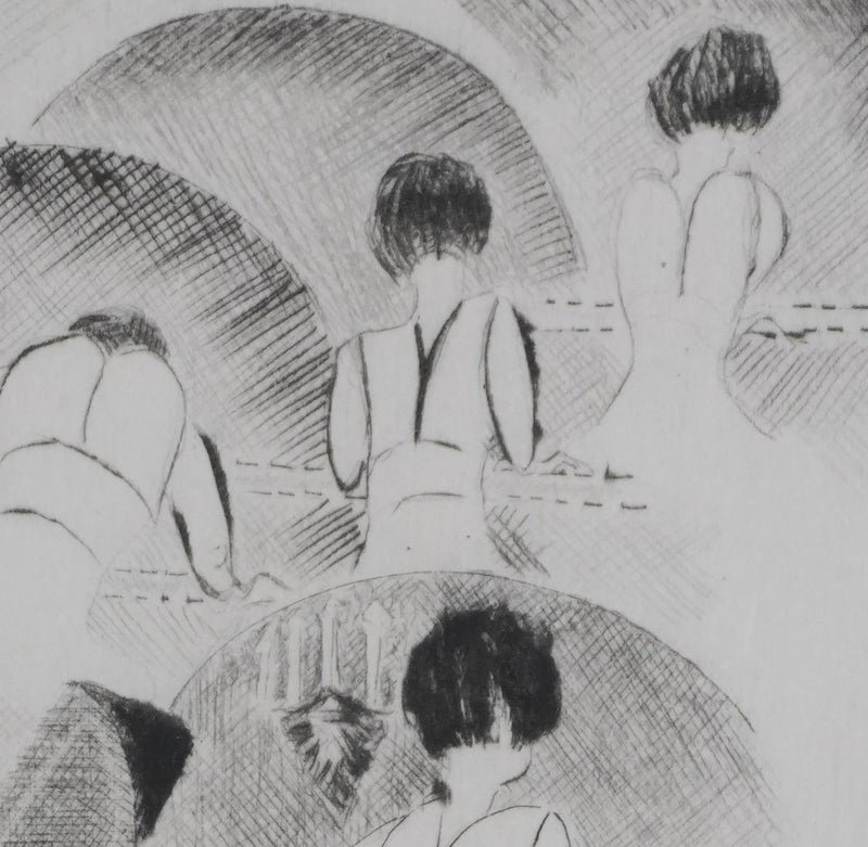 Camille COMBE : Presto et Sarabande, Gravure originale signée