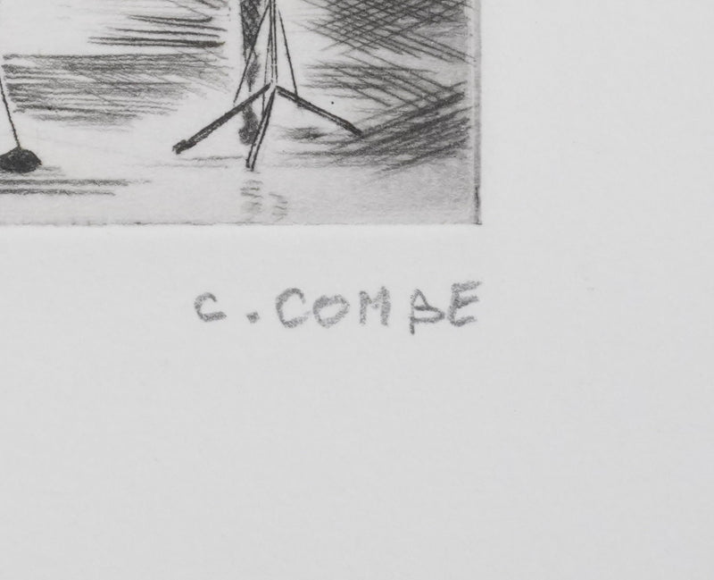 Camille COMBE : Nous serons musiciens, Gravure originale signée