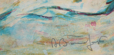 Alain BONNEFOIT : Odalisque mélancolique, Lithographie originale signée