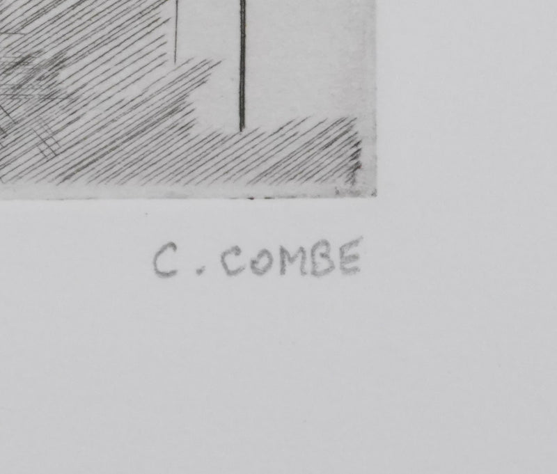 Camille COMBE : Concert à Ausbach, Gravure originale signée