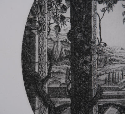 François HOUTIN : La vue, Gravure originale signée