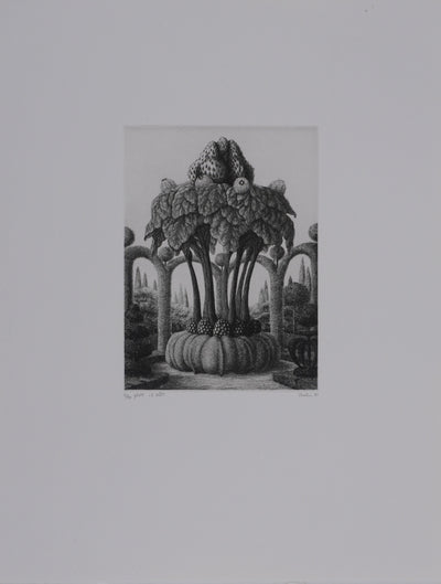 François HOUTIN : Le goût, Gravure originale signée