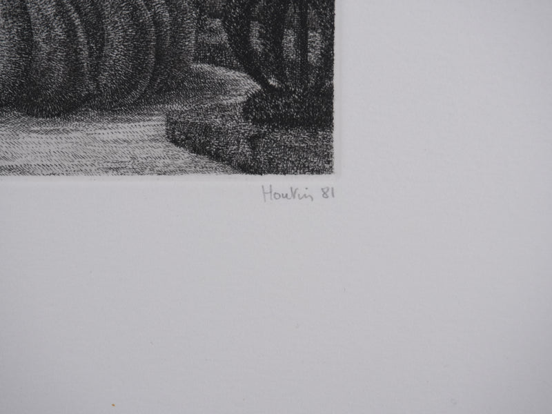 François HOUTIN : Le goût, Gravure originale signée