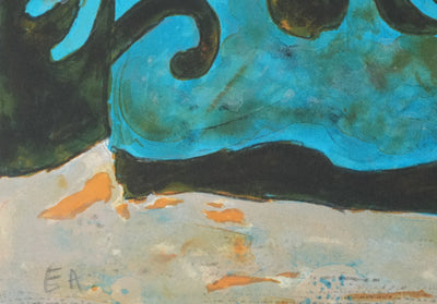 Alain BONNEFOIT : Nu féminin en turban, Lithographie originale signée