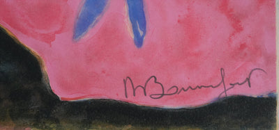 Alain BONNEFOIT : Nu endormie, Lithographie originale signée