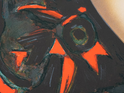 Alain BONNEFOIT : Nu dans l'obscurité, Lithographie originale signée