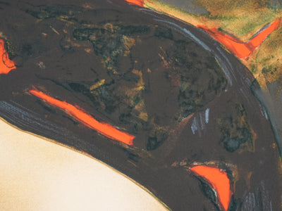 Alain BONNEFOIT : Nu dans l'obscurité, Lithographie originale signée